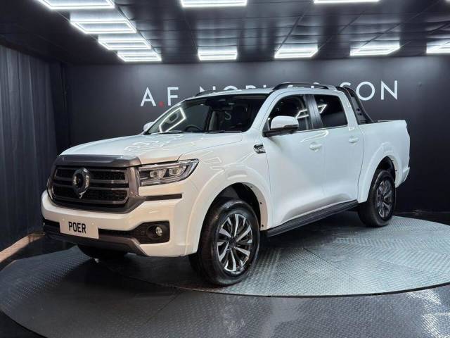 Gwm POER300 2.4D Ultra Pickup Double Cab 4dr Diesel Auto 4WD Euro 6 (s/s) (183 ps) Pickup Diesel Pearl White